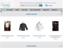 Tablet Screenshot of kristenchef.com